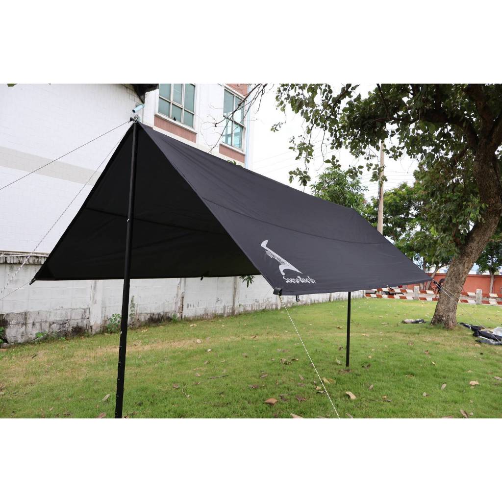 Field and camping Tarp 300x400 ซม. - สีดำ