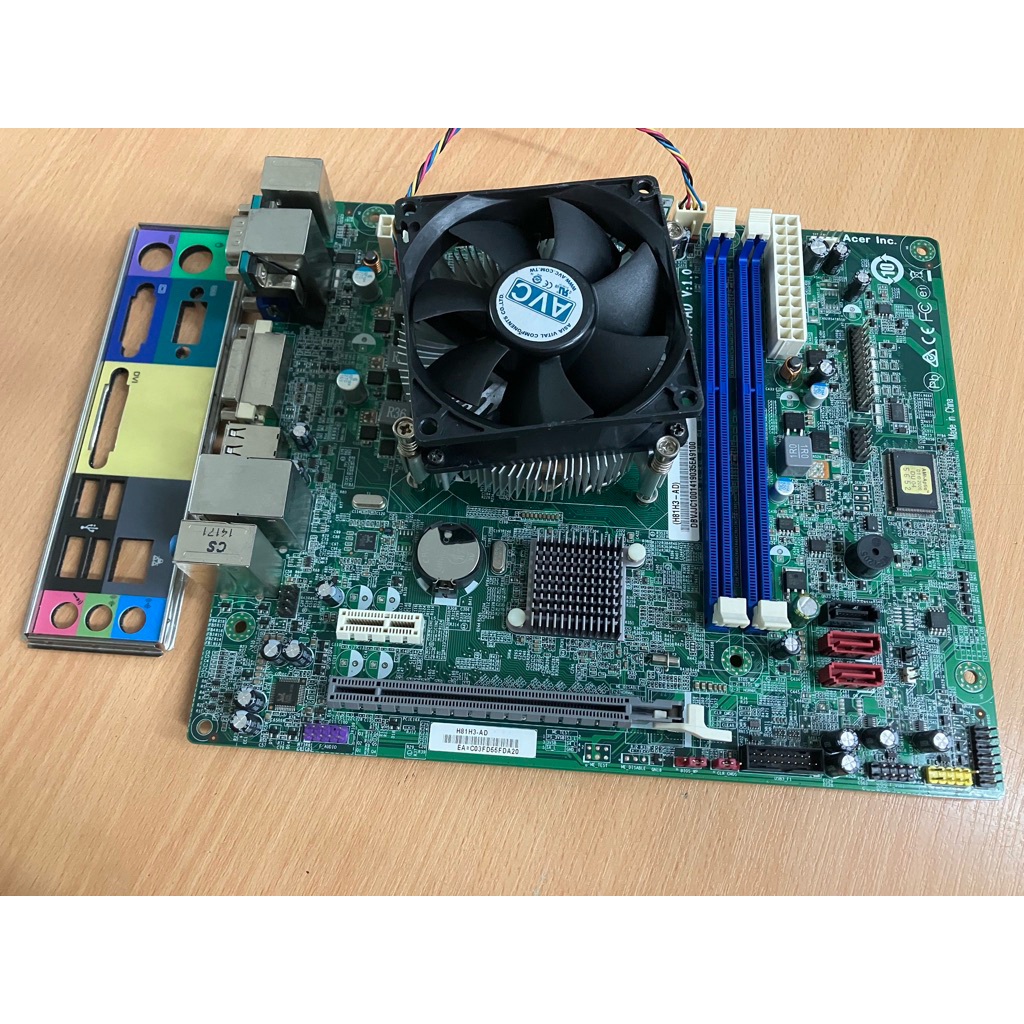 Set MB+CPU เมนบอร์ด Acer Veriton X2630G + Intel Core i3-4130 + ฝาหลัง มือสอง สภาพดี