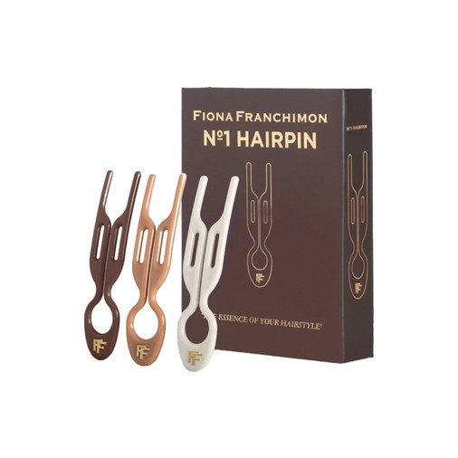 Fiona Franchimon - No.1 Hairpin Milano Collection - Cream White, Mochaccino & Smooth Caramel (x3)
