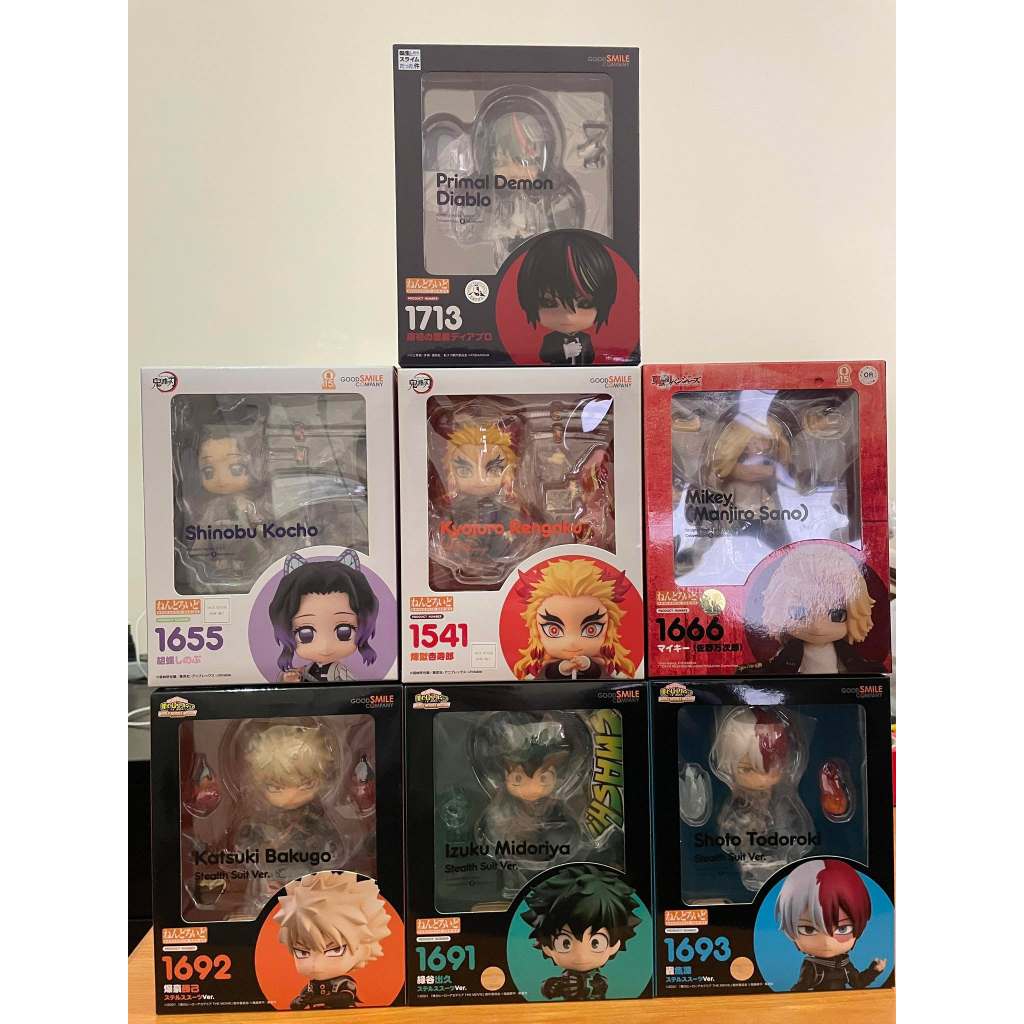 ✅ สินค้าพร้อมส่ง : Nendoroid Rengoku, Shinobu, Diablo, Deku, Shoto, Bakugo, Mikey