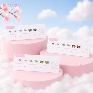 Motta Pick Me Set Online Exclusive Collection ต่างหูเซตชุบทองคำขาว ดีไซน์สวยแมตซ์ได้ทุกลุค