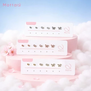 Motta Pick Me Set Online Exclusive Collection ต่างหูเซตชุบทองคำขาว ดีไซน์สวยแมตซ์ได้ทุกลุค