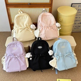 กระเป๋าเป้สไตล์ญี่ปุ่น-minimalist-ความจุใหญ่-สีทึบ-สไตล์สากล-กระเป๋านักเรียน