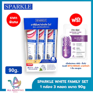 (โค้ดลด40% พิเศษLive!!) [EXP.11/2027] SPARKLE ยาสีฟัน สปาร์คเคิล ไวท์ 100 กรัม สูตร WHITE TOOTHPASTE 1 กล่อง (2 ชิ้น)