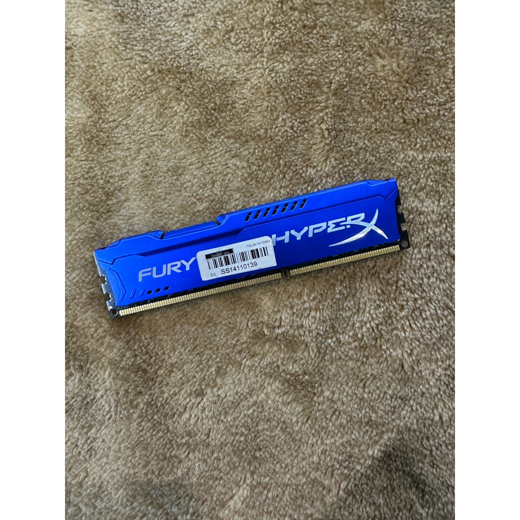8GB (8GBx1) DDR3 1600MHz RAM (หน่วยความจำ) KINGSTON HyperX FURY (BLUE) (HX316C10F/8)