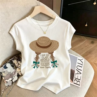 เสื้อแขนสั้นผู้หญิงทรงหลวมสำหรับฤดูร้อนใหม่ มีไซส์ M-3XL เนื้อผ้าบางเบา จัดส่งรวดเร็วจากกรุงเทพฯ