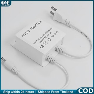 หม้อแปลงไฟ 12V 2A อะแดปเตอร์ AC-DC ปลั๊ก US ใช้งานกับกล้องวงจรปิด ไฟ LED | แบบติดผนัง จ่ายไฟเสถียร อุปกรณ์เสริม