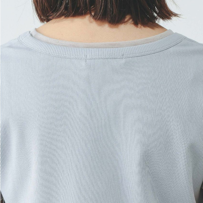 GLOBAL WORK × FRUITS ZIPPER تيشيرت بطبقتين وهمية — صورة 7
