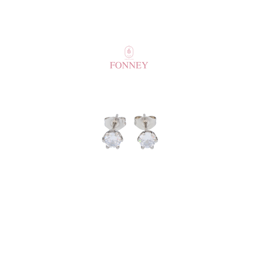 ER-54 Fonney ต่างหู สแตนเลสแท้ไม่ลอกไม่ดำ