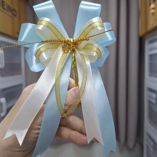 โบว์สำเร็จรูป 📌สินค้าพร้อมส่ง📌ใช้ติดกล่องของขวัญกระเช้าของขวัญ วันปีใหม่ วันคริสต์มาส งานทำมือทุกชิ้น💥