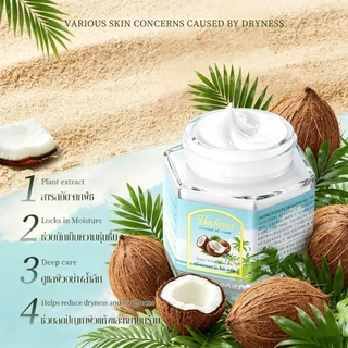 【ซื้อ 1 แถม 1】BODANA Coconut Oil Balm บาล์มน้ำมันมะพร้าว 50g บำรุงผิว ชุ่มชื้น ลดผิวแห้งแตก ใช้ได้ทั้งหน้า มือ เท้า