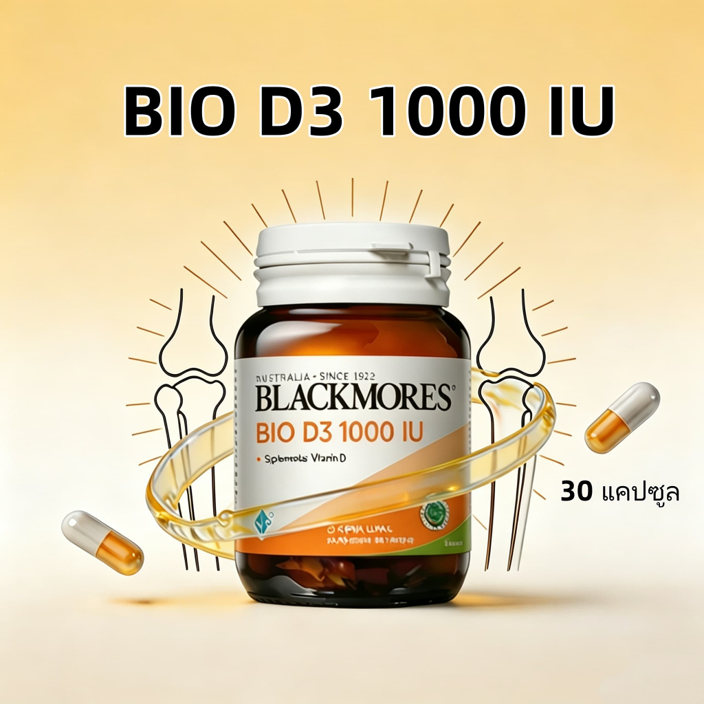 Blackmores Bio D3 1000 IU อาหารเสริมสำหรับสุขภาพกระดูก จำนวน 30 แคปซูล