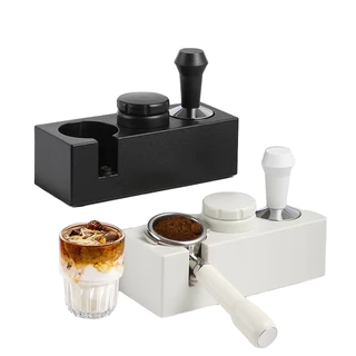 MAYA แท่นวางก้านชงกาแฟ แบบพลาสติก ABS 3 ช่อง2 in 1 แท่นวางด้ามชงกาแฟ ที่วางแทมเปอร์ Tamper Base KZTO