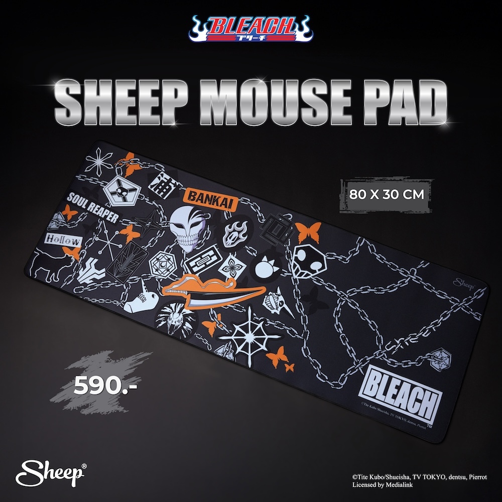 [Mouse Pad  Bleach] Bleach Collection แผ่นรองเมาส์ลายบลีช แผ่นรองเมาส์ขนาดใหญ่ deskmat วางเต็มโต๊ะ กันลื่น