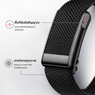 LOOP Smart watch band ตรวจ ECG PPG ระดับแพทย์ A GPSวัดน้ำตาลไม่เจ็บตัว วัดความดันโลหิต กรดยูริก ไขมันในเลือด HRV