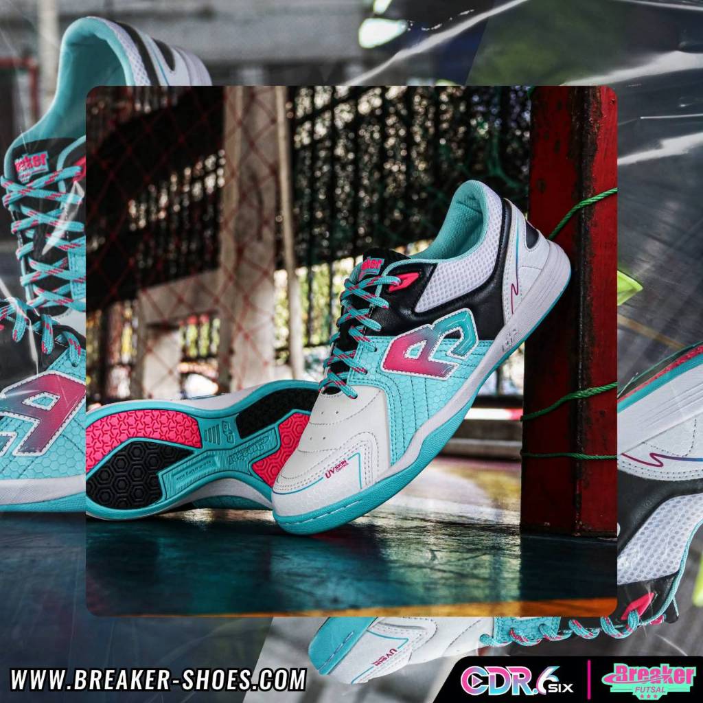(ลิขสิทธิ์แท้ Breaker) รองเท้าฟุตซอล CDR 6 หนังสังเคราะห์ รูปที่ 4