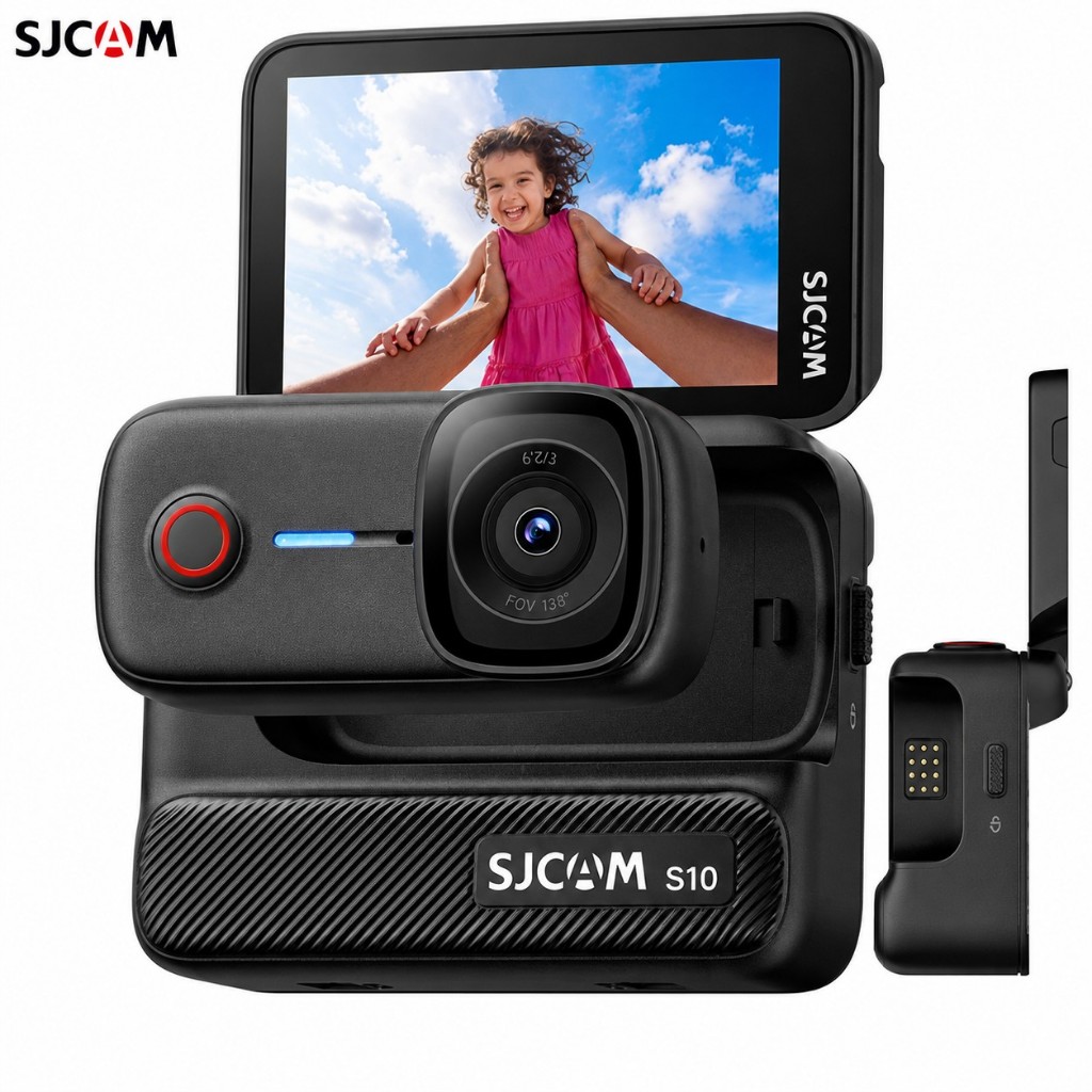 SJCAM S10 4K Magnetic POV Action Camera มีเมมโมรี่การ์ดในตัว รับประกัน6เดือน