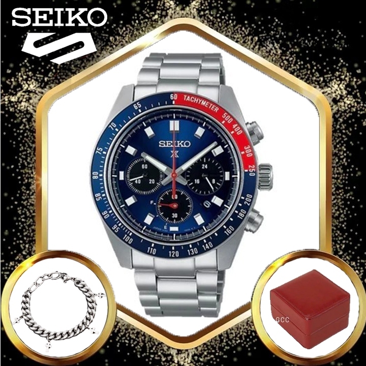 100% Original Seiko Prospex SSC911P1 Men's ปฏิทิน stainless steel Sports waterproof watches นาฬิกาผู