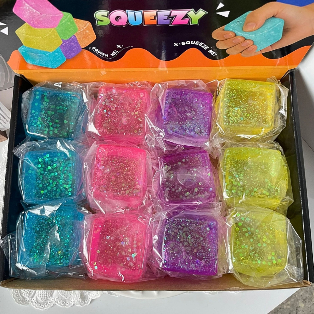 (no.DO26) ของเล่นสกุชชี่ Squishy กลิตเตอร์ใส รูปที่ 2