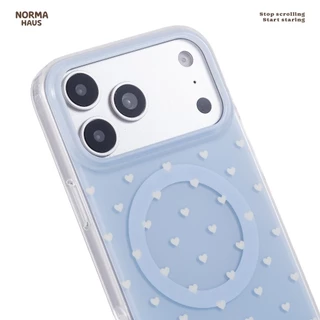 เคส iPhone MagSafe IMD 2 ชั้น ลายหัวใจมินิ ดีไซน์เกาหลี NORMAHAUS สำหรับ iPhone 17 Pro / Pro Max