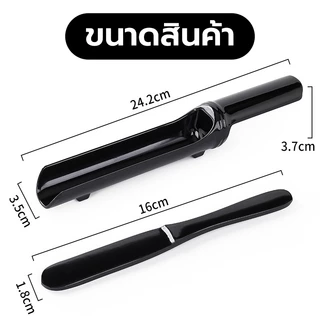 ชุดทำหมูก้อน กระบอกหมูเด้ง+ไม้ตัก มี2สี สีดำ/สีแดง ผลิตจากเมลามีน ทนความร้อนสูง ใช้งานได้นาน