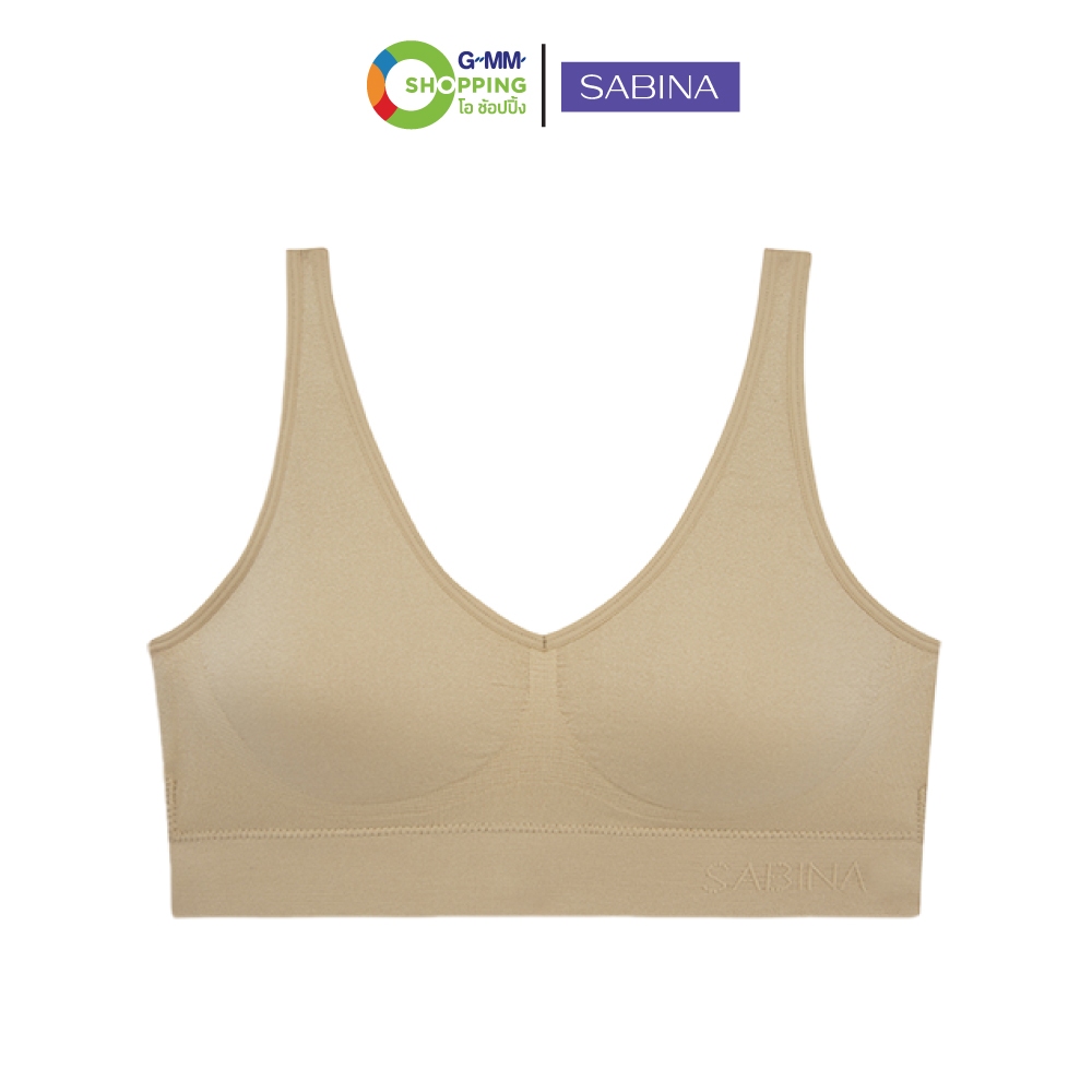 SABINA ซาบีน่า เเฮปปี้ บรา พรีเมี่ยม 5 ตัว เบสิก+พาเลท บราไร้โครง #202470 — صورة 3