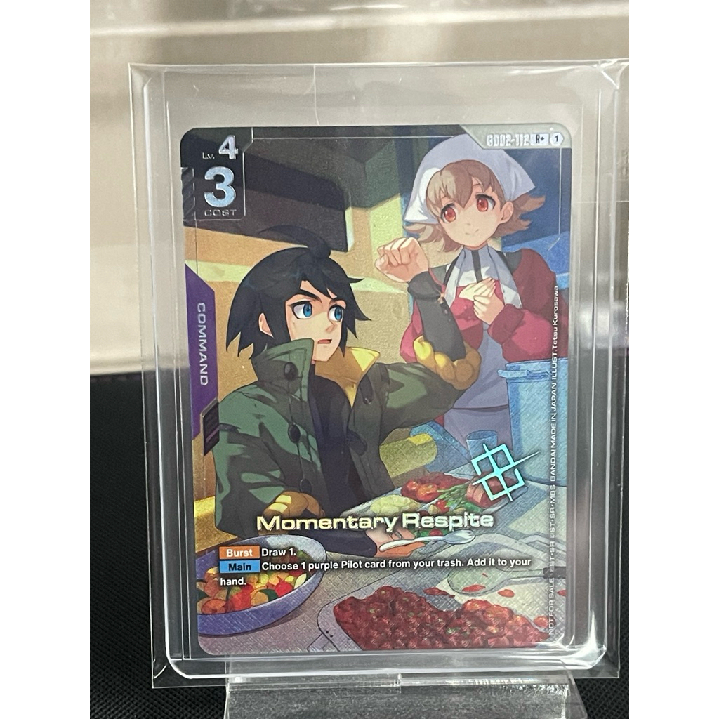 Momentary Respite GD02-112 R+ Store Tournament Winner Pack Promo Gundam TCG English NM