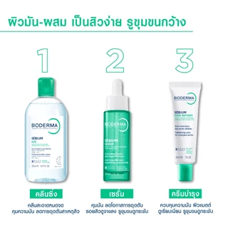 Bioderma Sebium H2O 250ml สำหรับผิวมัน ผิวผสม เป็นสิวง่าย