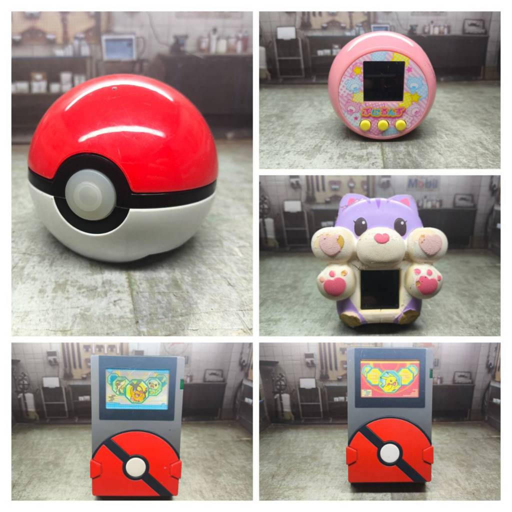 รวมเครื่องเล่น เครื่องเกมส์ ค่าย Takara tomy : Pokémon Gacchi/Mochiri Pet/Zukan Pokedex/Punirunes