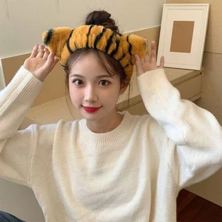 ที่คาดผมผู้หญิง ดีไซน์ตุ๊กตาหมี สีชมพูหวานแหววน่ารัก สไตล์ เกาหลี วัสดุผ้ากำมะหยี่ เหมาะสำหรับผู้หญิง