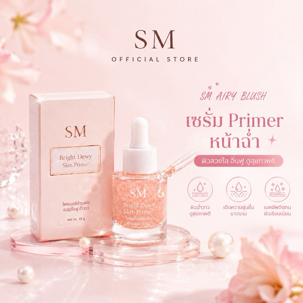 เซรั่มเบส SM Bright Dewy Skin Primer