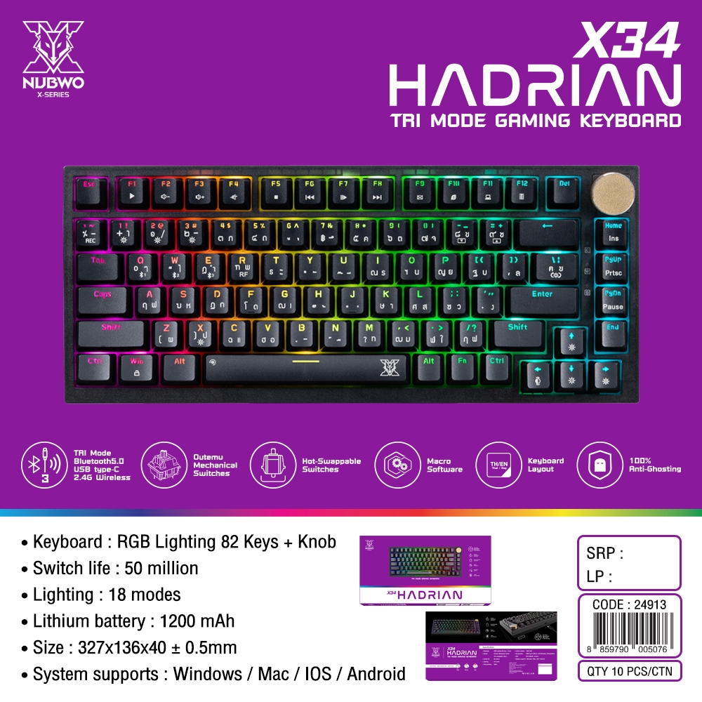 NUBWO HADRIAN X34 NUBWO HADRIAN X34