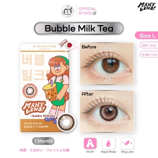 Misslens : Manylens Airy "Bubble milk tea / Steamy Star/ Shine Brown" Type 1 Month