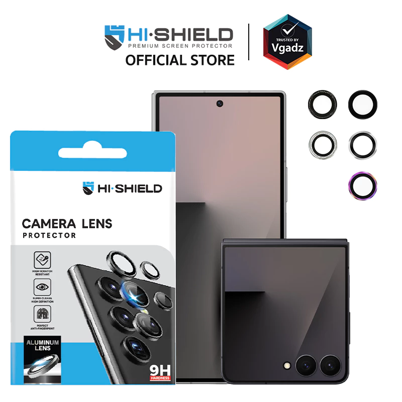 Hishield กระจกเลนส์สำหรับ Galaxy Z Flip 8 / Fold 8 / Fold 8 Ultra รุ่น Aluminum Lens