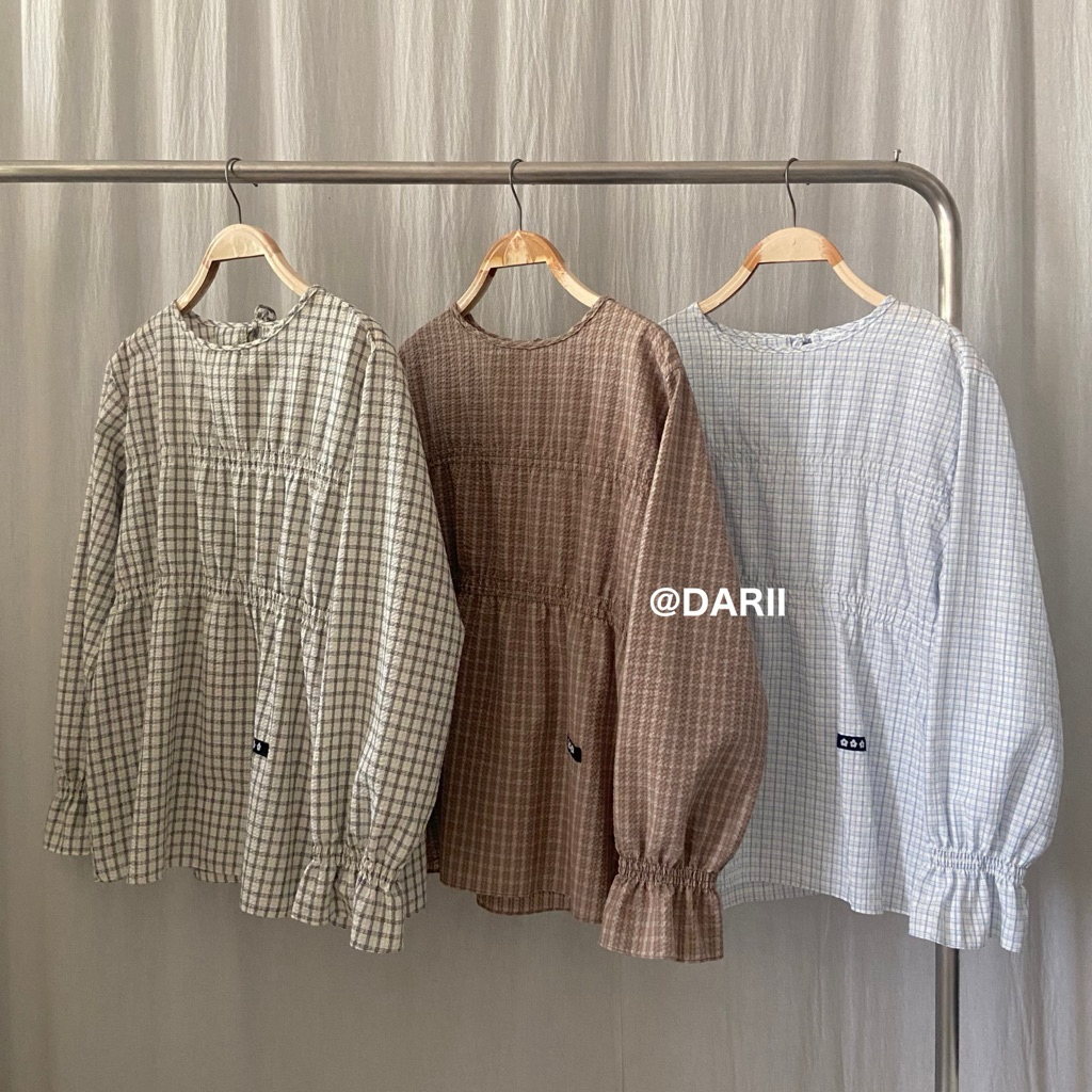 Rainy Top | เสื้อแขนยาวแขนจั๊ม สม็อคด้านหน้า