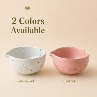 SunYoung ถ้วยชงมัทฉะ Matcha Bowl เซรามิกแบบมีปาก ชามมัทฉะญี่ปุ่น หลายสีหลายลาย เหมาะสำหรับ Home Cafe