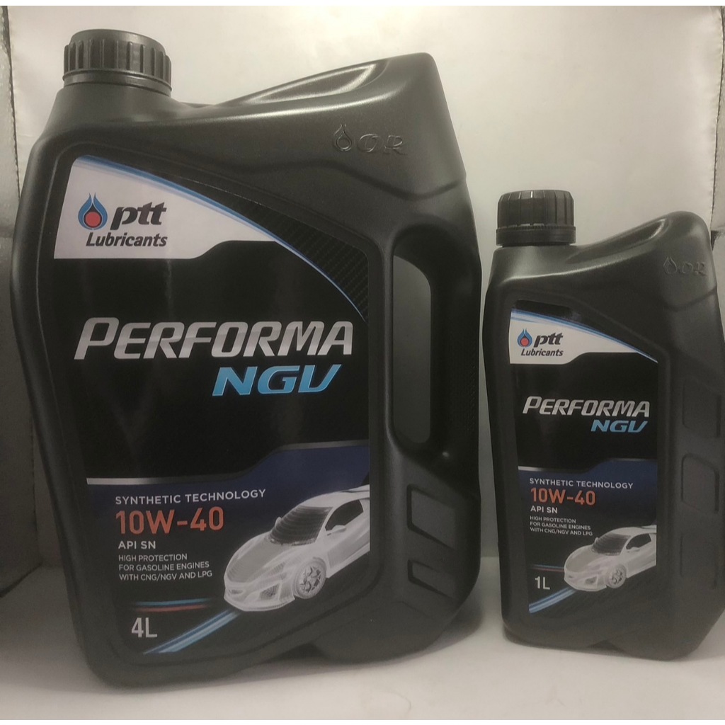 น้ำมันเครื่องเบนซินกึ่งสังเคราะห์ PTT Performa NGV 10w-40