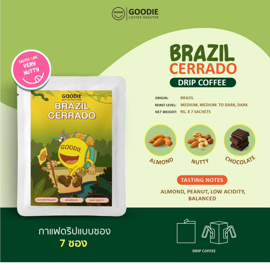 Goodie Coffee Roaster กาแฟดริปแบบซอง Drip Coffee รูปที่ 2