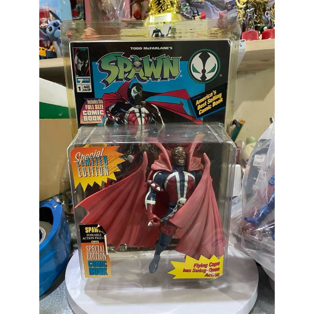งานเก่า วินเทจ 1994 spawn action figure special edition comic book