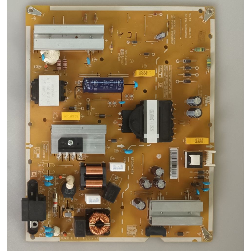 บอร์ดเพาเวอร์ซัพพลายทีวี LG รุ่น65UR8050PSB สินค้าถอด/แท้