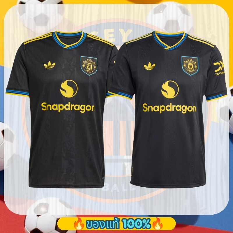 ของแท้ 100% Manchester United 25/26 Third Authentic Jersey เสื้อฟุตบอล