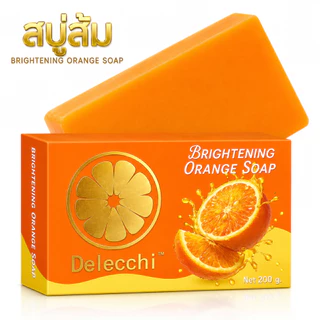 Brightening Orange Soap สบู่กลิ่นส้ม ผิวดูกระจ่างใส กลิ่นหอมสดชื่น ทำความสะอาดผิว ใช้ได้ทุกวัน 200g