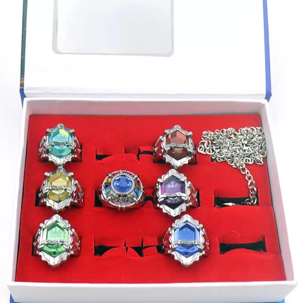 พร้อมส่งในไทย แหวนรีบอร์น Vongola ring วองโกเล่ริง แหวนวองโกเล่ ชุด 7 วงแหวน Reborn Katekyo Hitman Reborn! ครูพิเศษจอมป่