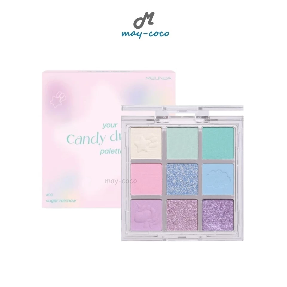 ถูก/แท้/มีไลฟ์ พาเลทท์ MEILINDA Your Candy Dream Palette เมลินดา อายแชโดว์ เนื้อแมทต์ กลิตเตอร์ ทาตา แต่งตา พาเลทตา