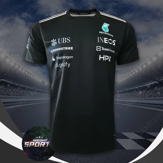 เสื้อ F1 เสื้อคอกลมแขนสั้นฟอร์มูล่าวันทีม ปิโตรนาส #FM0198 พิมพ์ทั้งตัว ไซส์ S-5XL