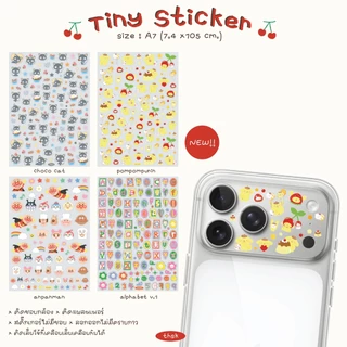 *มีลายใหม่* Tiny Sticker ขนาด A7 สติ๊กเกอร์ติดขอบกล้อง iphone สติ๊กเกอร์ติดเล็บ
