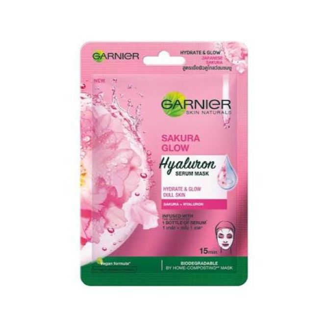 Garnier Skin Naturals Sakura Glow Hyaluron Serum Mask