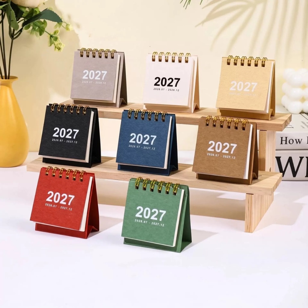 พร้อมส่ง!! มินิปฏิทิน mini calendar 2026 2027 ปฏิทินจิ๋ว มีหลายสี พาสเทลน่ารักมากๆ ปฏิทินเล็ก ปฏิทินพกพา