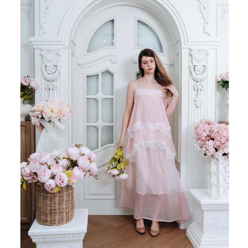 Lalina - Baby Pink Laura Set (เสื้อและกระโปรง)