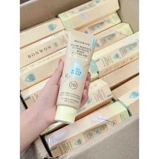 กันแดดบอนวอน BONWON SNOW PERFECT SUNSCREENโทนอัพปรับสีผิว 1ระดับ กันน้ำ กันเหงื่อ ไม่ติดขน SPF50PA++